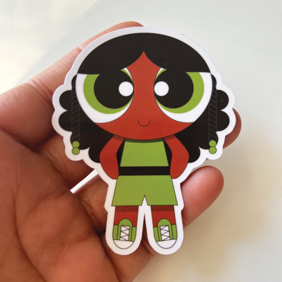 Afro Puff Girls Green