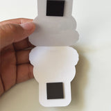 Afro Puff Girl Magnetic Bookmark Blue